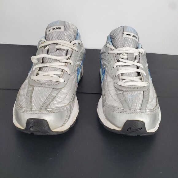 Nike Initiator Shoes Womens Size 8.5 Silver Blue Running Athletic 394053-014 - Picture 4 of 11